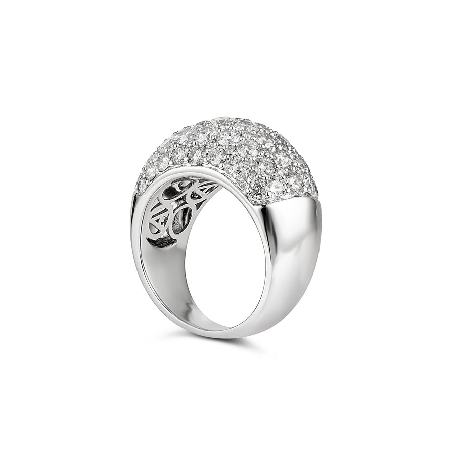 Artisan Diamond Pavé Ring | White Gold