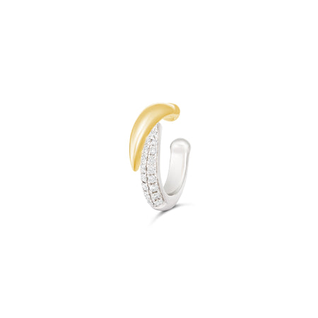 Artisan Two Tone Diamond Ear Cuff