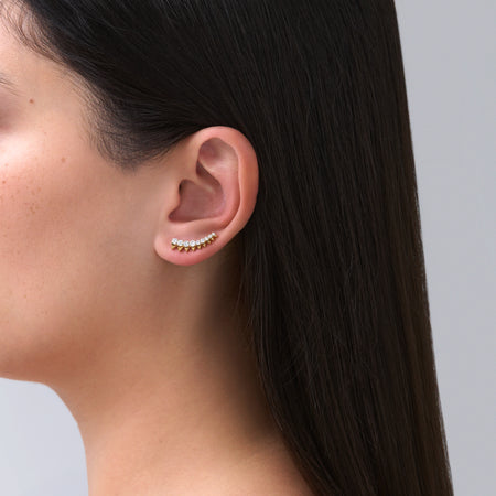 R.08® Nirvana Crawler Earrings | 18K Yellow Gold