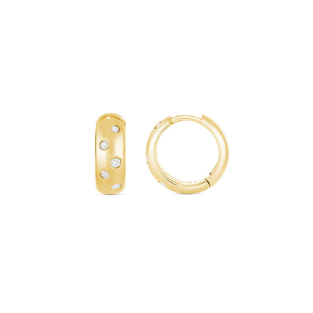 Capri Dreaming® Pebble Huggies Medium | Yellow Gold