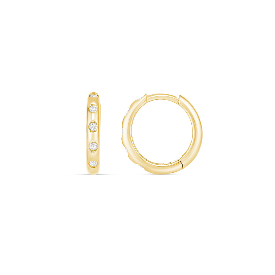 Capri Dreaming® Pebble Huggies Small | Yellow Gold