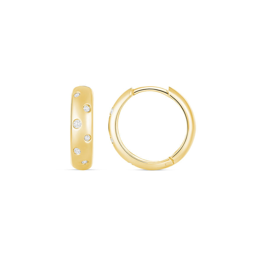Capri Dreaming® Pebble Huggies Small | White Gold