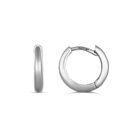 Capri Dreaming® Solid Hoops 12mm | 18K White Gold