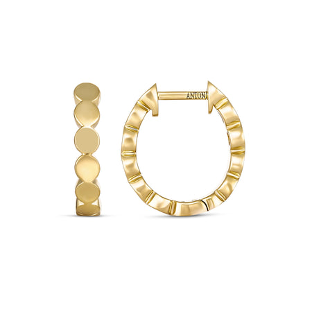 Capri Dreaming® Golden Huggie Earrings Medium | 18K Yellow Gold