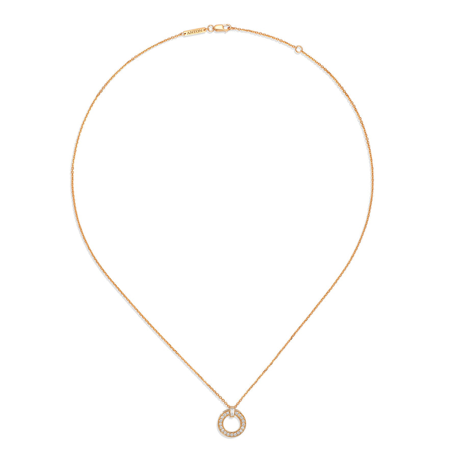 Capri Dreaming® Lighthouse Single Diamond Pendant Necklace | Rose Gold