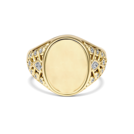 Capri Dreaming® Bold Crest Signet Ring | 18K Yellow Gold
