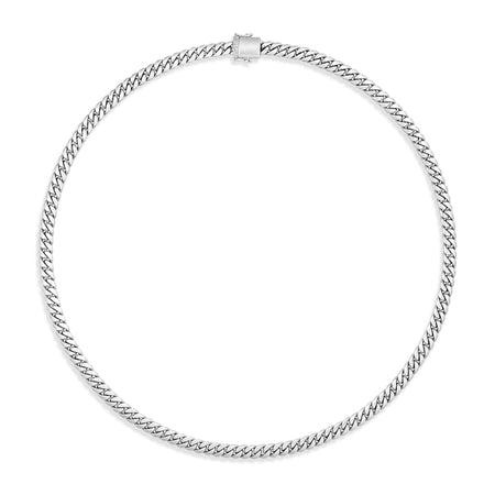 Men's Cuban Link Chain | 18K White Gold