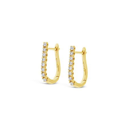 Classic Brilliant Huggies | Yellow Gold