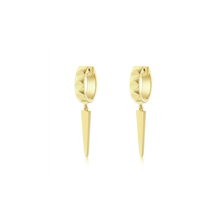 R.08® Edge Drop Earrings | Yellow Gold