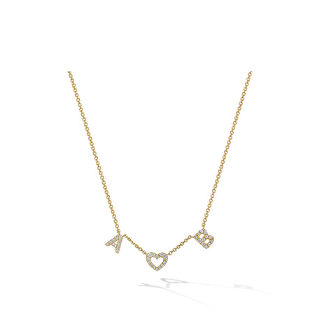 Personalised Pendant Necklace | Yellow Gold