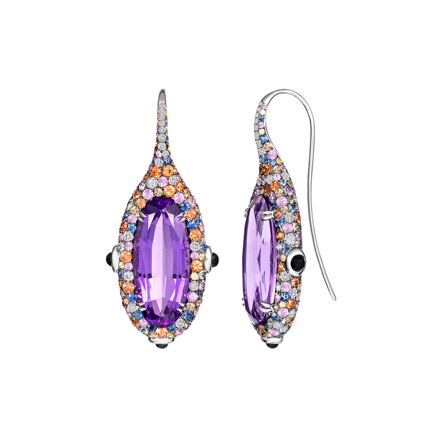 Bauble® Amethyst and Sapphire Earrings