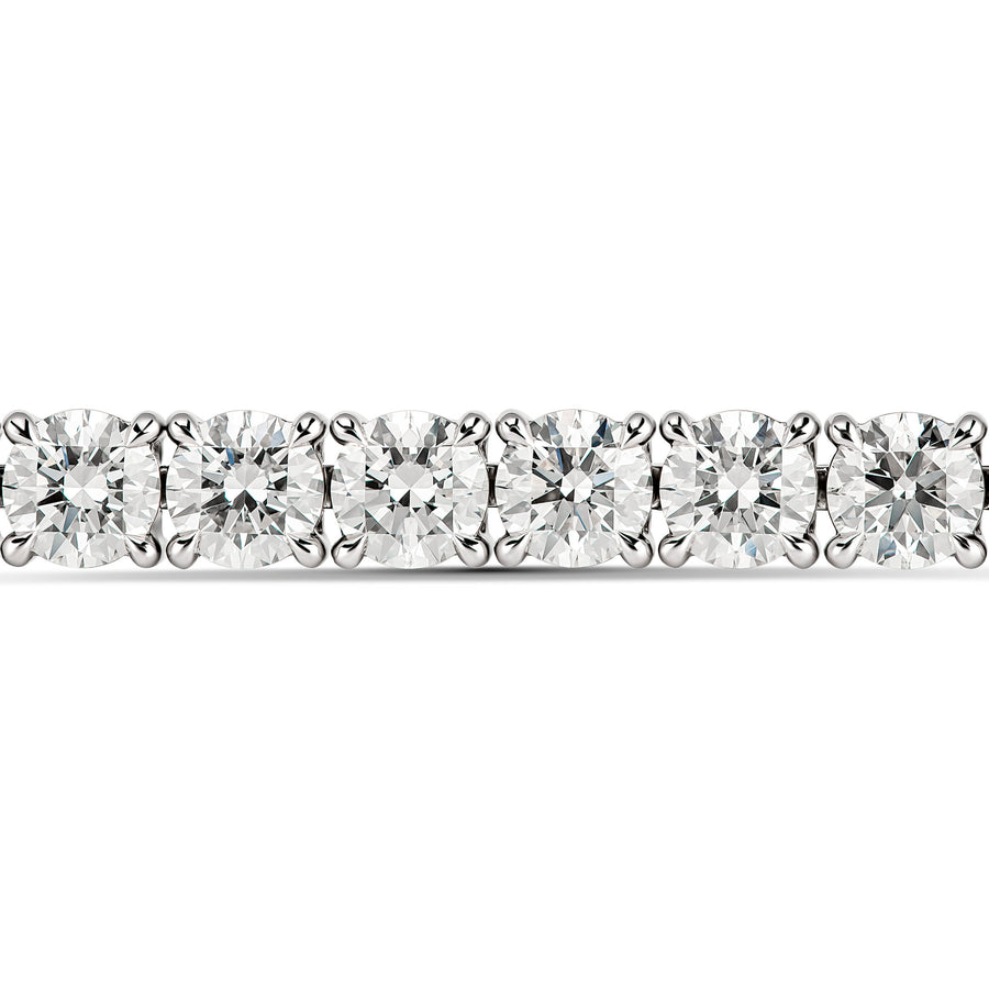 High Jewellery Classic Round Brilliant Cut Tennis Bracelet | Platinum