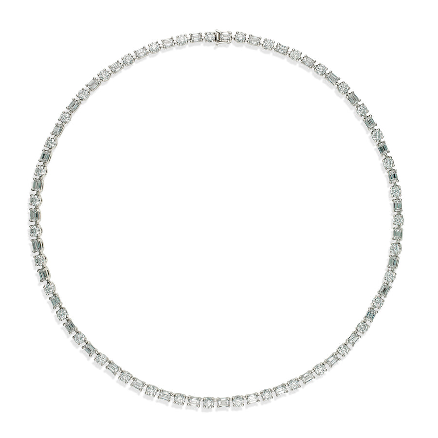 High Jewellery Multi Shape Diamond Necklace | Platinum