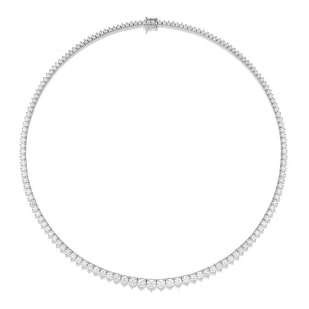 Aura Tennis Necklace 14ct | White Gold