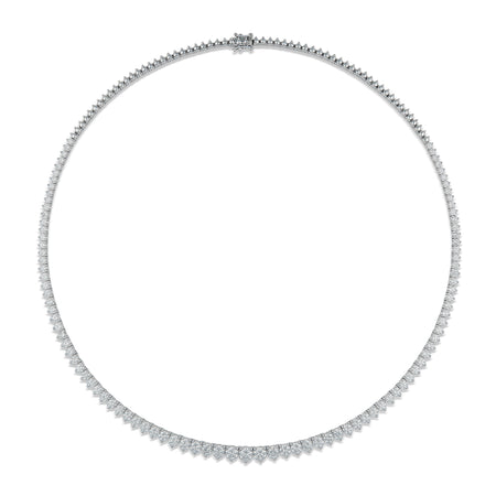 Aura Tennis Necklace 7.50ct | White Gold