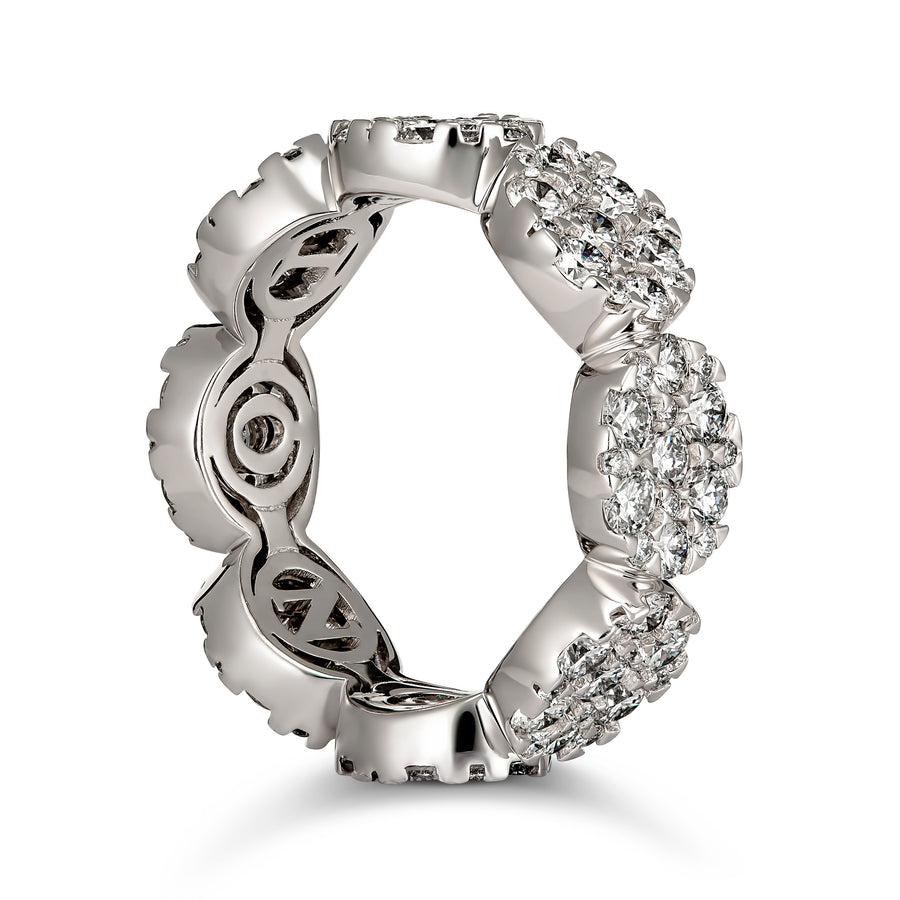 Promise Oval Cut Diamond Eternity Ring | White Gold