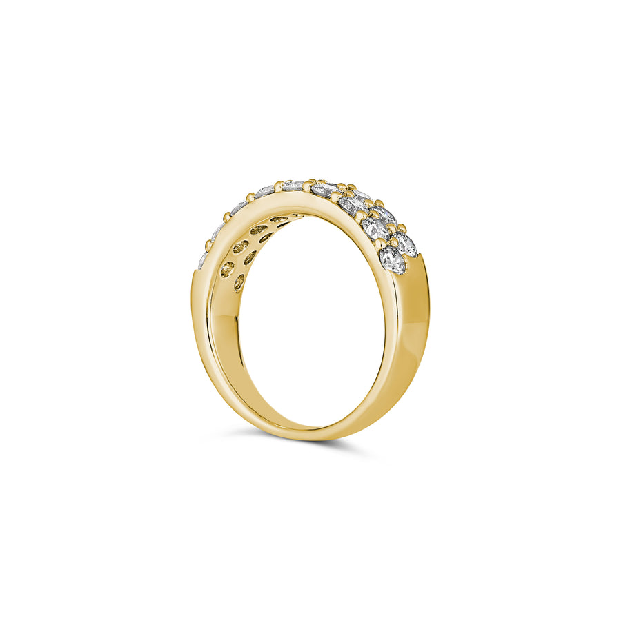 Allure Harmony Double-Row Diamond Ring | White Gold