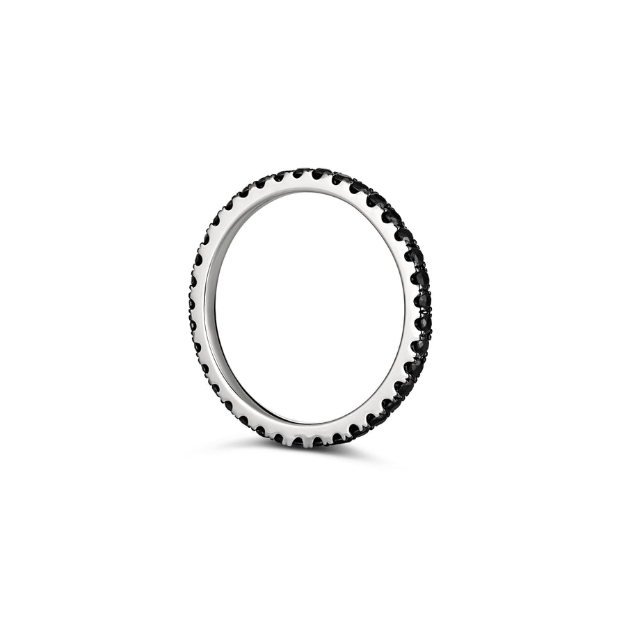 Wedding Eternity Black Diamond 0.60CT Ring | White Gold