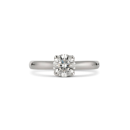 Endless Monroe Round Brilliant Cut Diamond Engagement Ring | 18K White Gold