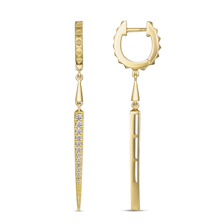 R.08® Pointe 2.0 Small Hoops | 18k Yellow Gold