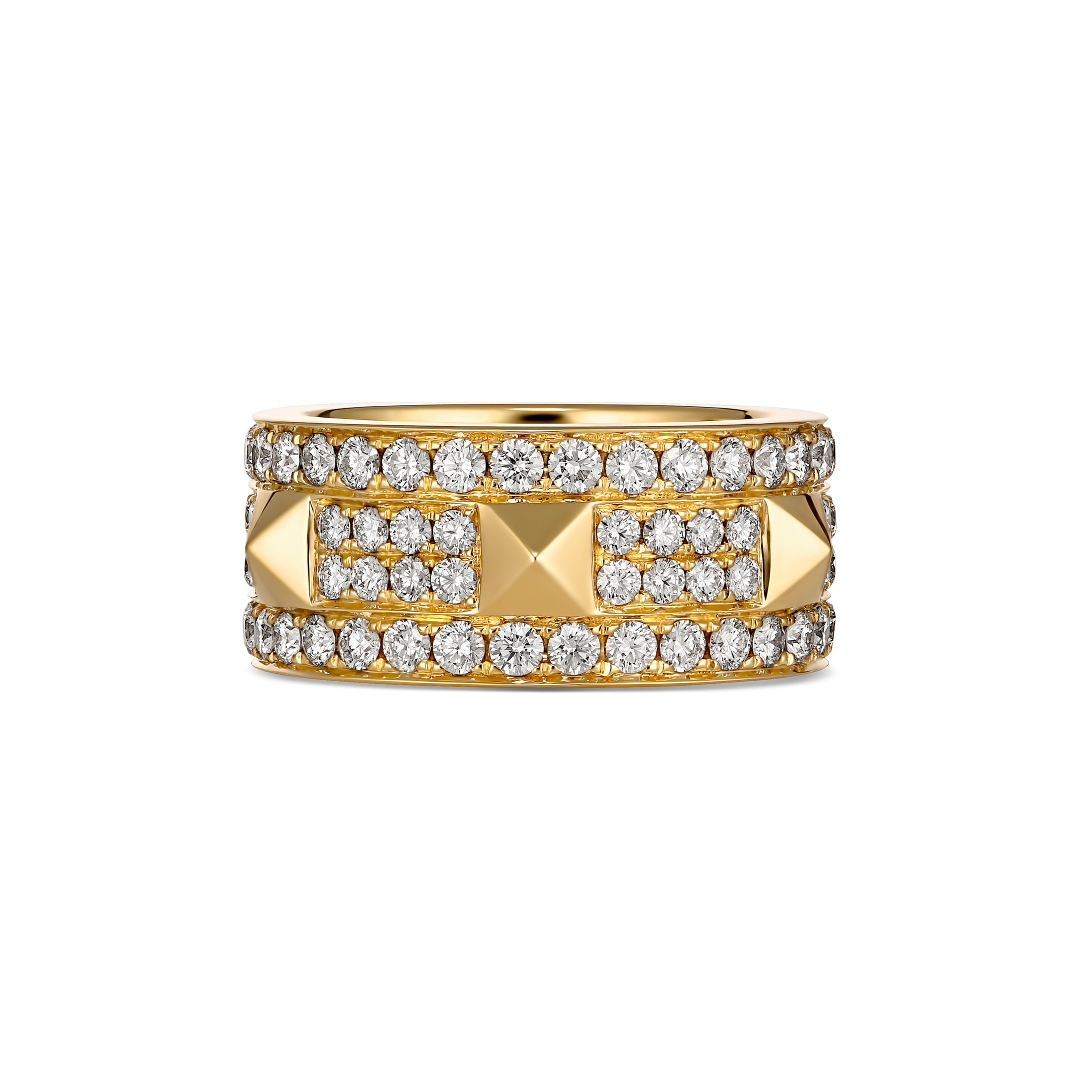 Lv Volt One Stud, Yellow Gold And Diamond