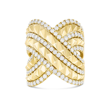 R.08® Combat Diamond Ring | 18K Yellow Gold