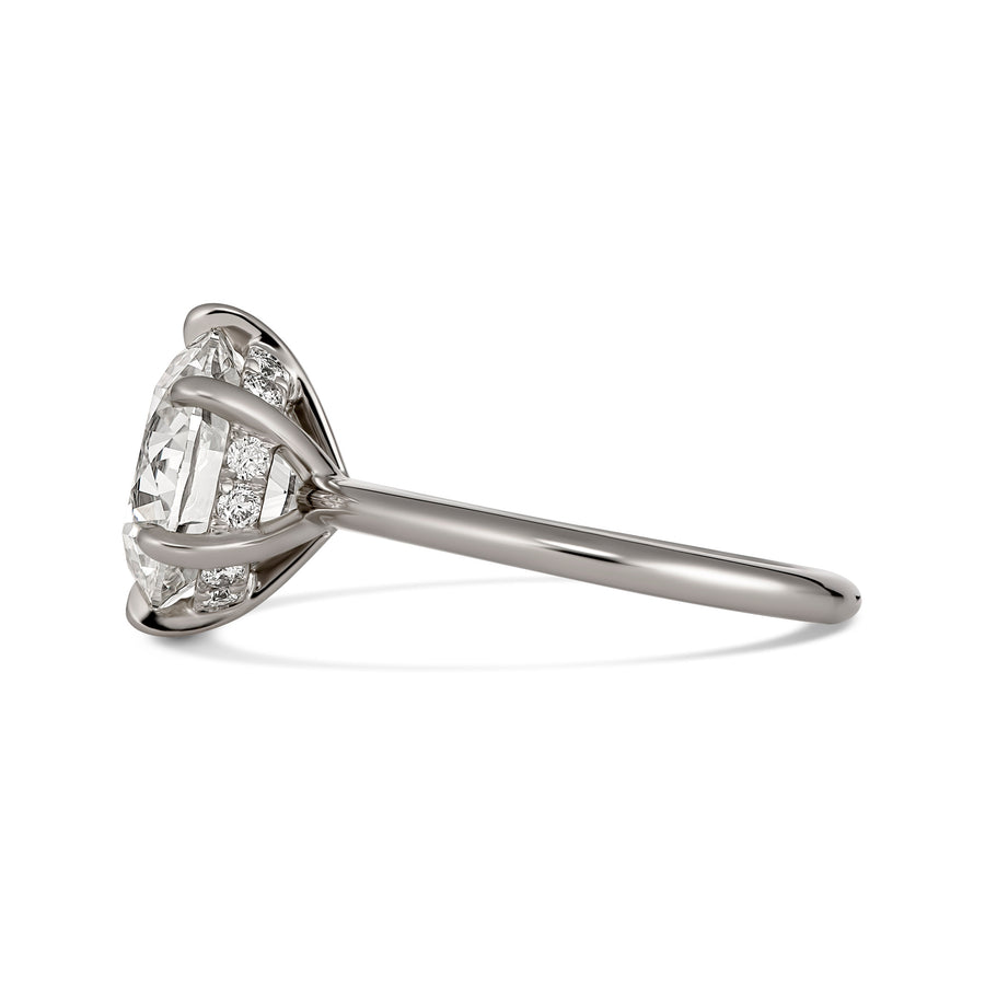 Hot Rocks® Collection Engagement Round Brilliant Cut Diamond Ring | Platinum