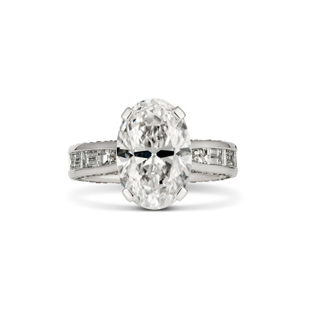 High Jewellery Ritz London Oval Cut Diamond Ring | Platinum