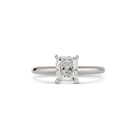 Classic Crawford Cushion Cut Diamond Engagement Ring | Platinum