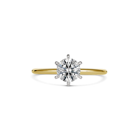 Endless Crawford Round Brilliant Cut Diamond Engagement Ring | 18K Yellow Gold