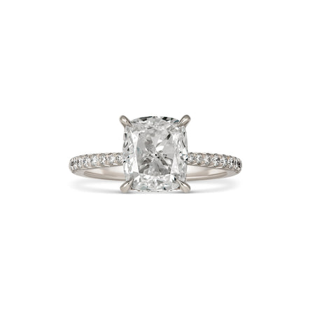 Hot Rocks® Taylor Cushion Cut Diamond Engagement Ring | Platinum