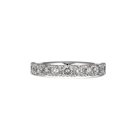 Wedding Vivid Round Brilliant Cut Diamond Eternity Band | Platinum