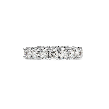 Wedding Vivid Round Brilliant Cut Diamond Eternity Band | Platinum