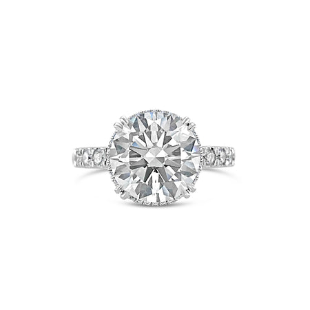 Hot Rocks® Victoria Round Brilliant Cut Diamond Engagement Ring | 18K White Gold