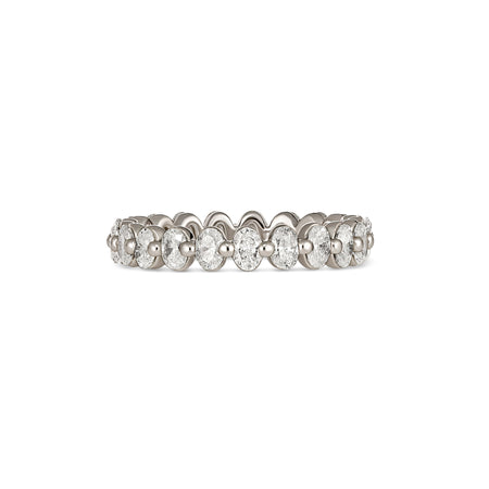 Eternity Oval Cut Diamond Band | Platinum