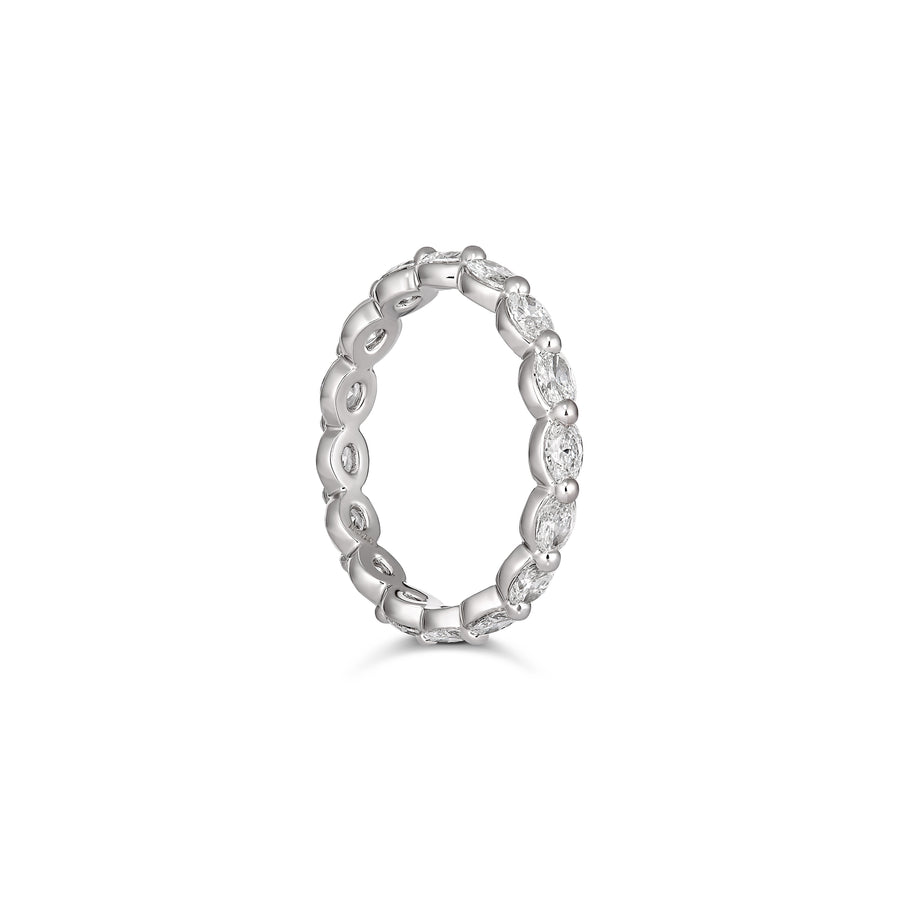 Eternity Oval Cut Diamond Ring | Platinum