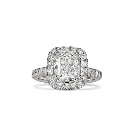 Hot Rocks® Minelli May Cushion Cut Diamond Engagement Ring | Platinum