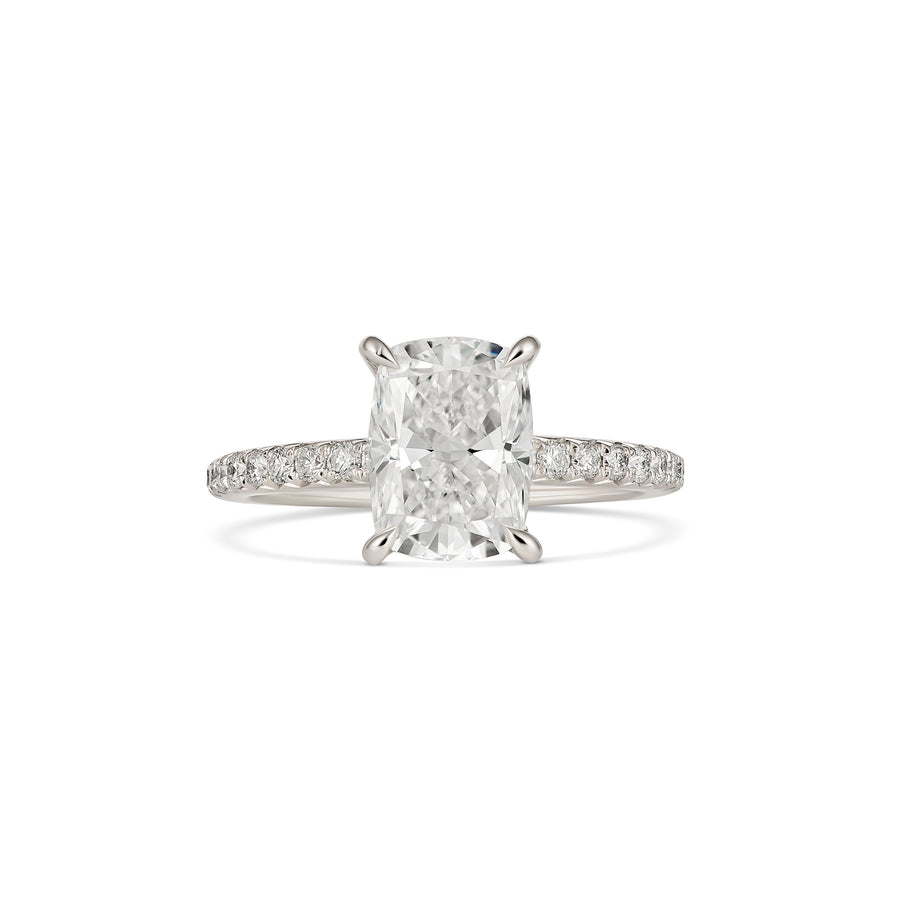 Hot Rocks® Collection Cushion Cut Diamond Engagement Ring | Platinum