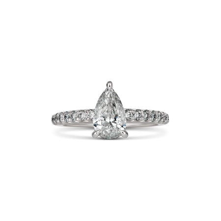 Endless Crawford Pear Cut Diamond Engagement Ring | Platinum