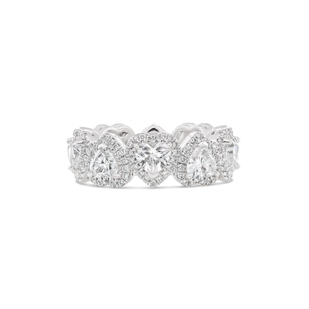 Riviera | Heart Shaped Diamond Halo Eternity