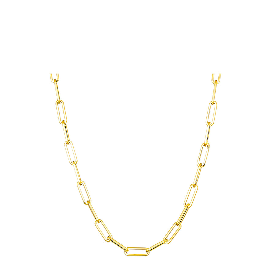 Capri Dreaming® Paperclip Original Chain Necklace | Yellow Gold