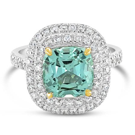 Regal Collection® Mint Tourmaline Ring | White Gold