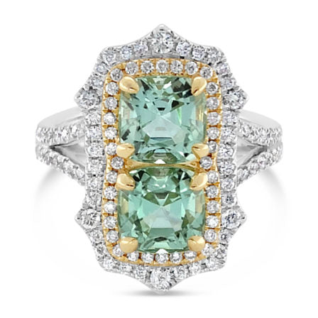Regal Collection® Mint Tourmaline Ring | White Gold