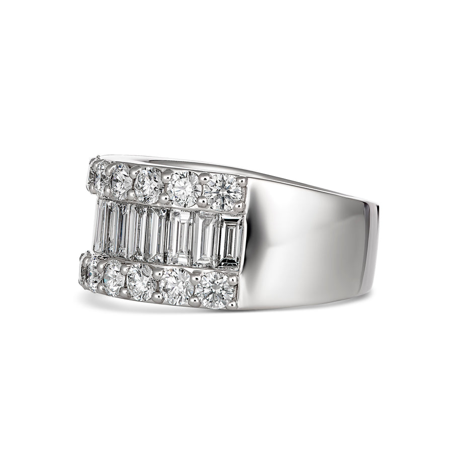 Artisan Valley Diamond Ring | White Gold