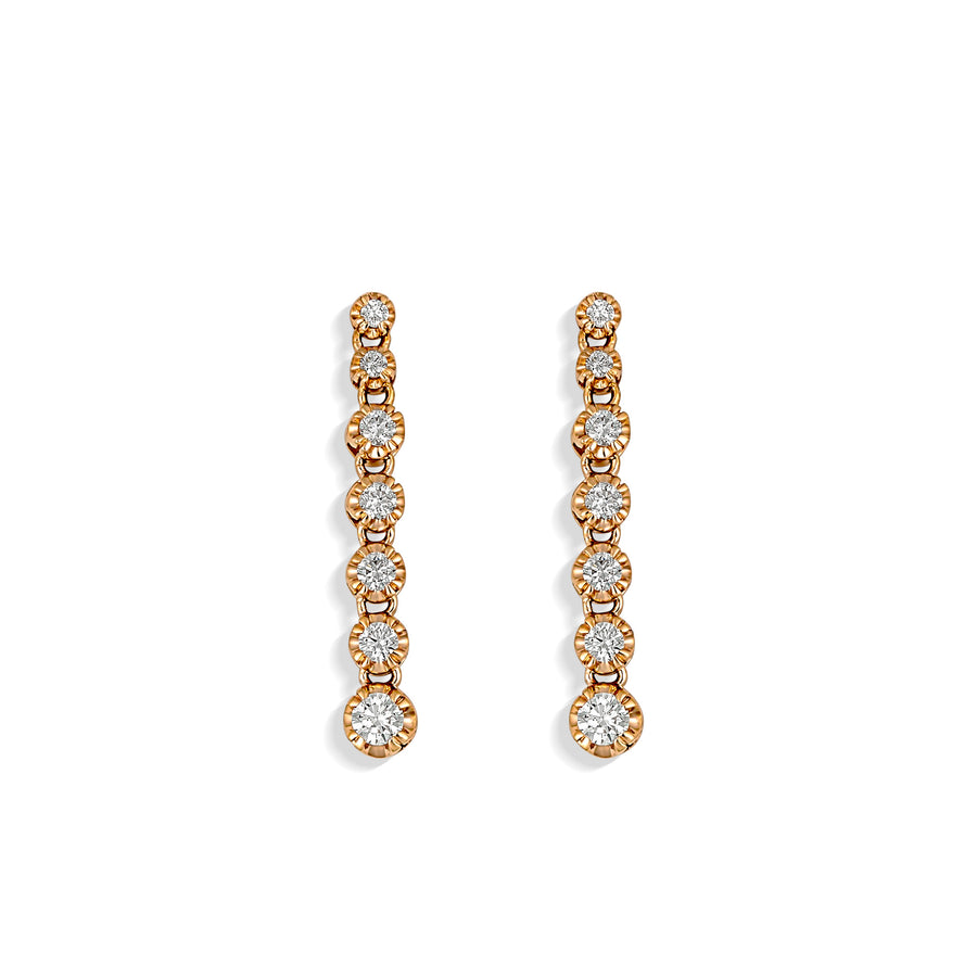 Allure Drop Earrings | White Gold