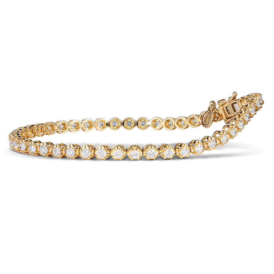 Allure Tennis Diamond Bracelet 1.98ct - 2.14ct | Yellow Gold