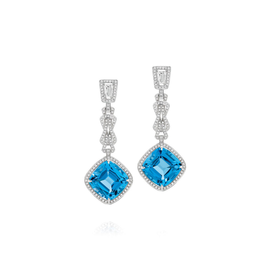 Bauble® Blue Topaz Kashmir Drop Earrings