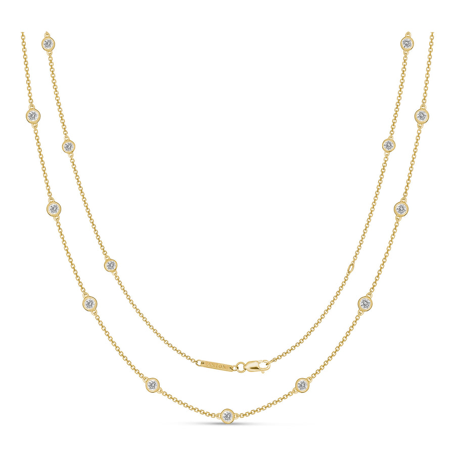 Capri Dreaming® Dot Chain 0.80CT Necklace | Yellow Gold