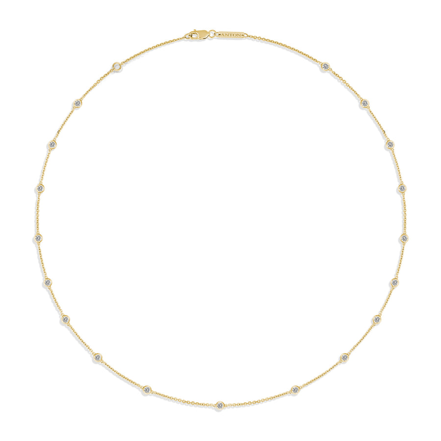 Capri Dreaming® Dot Chain 1.00CT Necklace | Yellow Gold