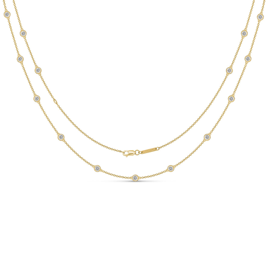 Capri Dreaming® Dot Chain 1.00CT Necklace | Yellow Gold